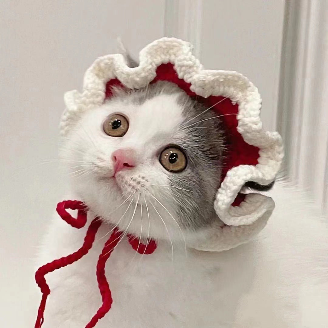 HKM-268691 Wool Knitted Pet Hats for Dogs and Cats in Assorted Fun Designs