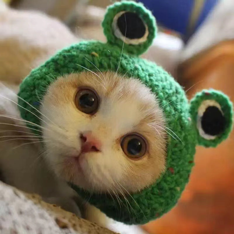 HKM-268691 Wool Knitted Pet Hats for Dogs and Cats in Assorted Fun Designs