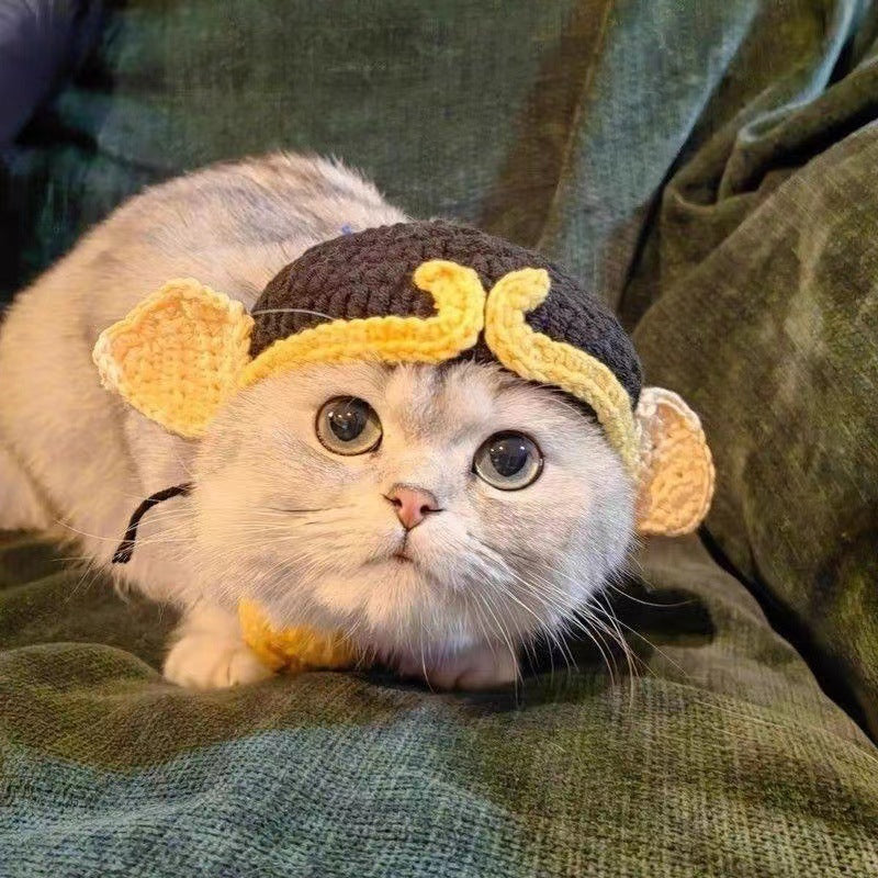 HKM-268691 Wool Knitted Pet Hats for Dogs and Cats in Assorted Fun Designs