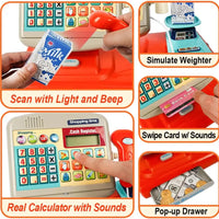 HKM-269523 Electronic Cashier Register Toy for Kids - Pretend Play Supermarket Experience for Ages 2-13