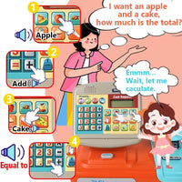 HKM-269523 Electronic Cashier Register Toy for Kids - Pretend Play Supermarket Experience for Ages 2-13