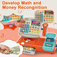 HKM-269523 Electronic Cashier Register Toy for Kids - Pretend Play Supermarket Experience for Ages 2-13