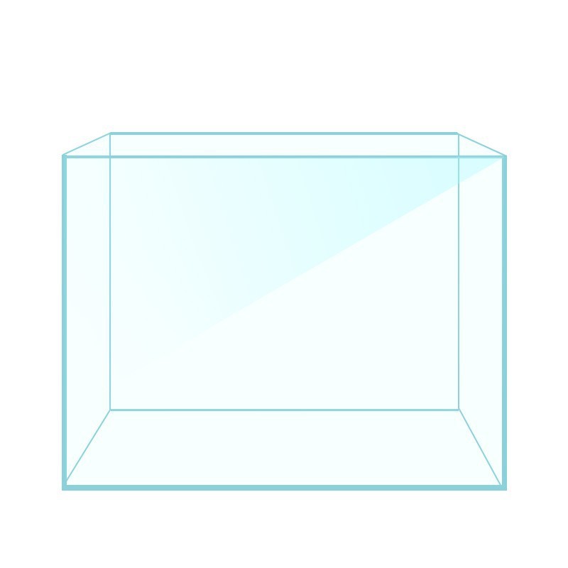HKM-269523 Medium Glass Fish Tank for Home or Office Decor