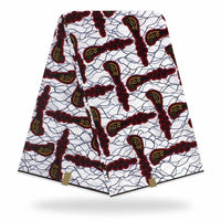 HKM-269523 Printed Batik Cotton Fabric - 100% Cotton, 72*60 Density, 115cm Width, Plain Weave