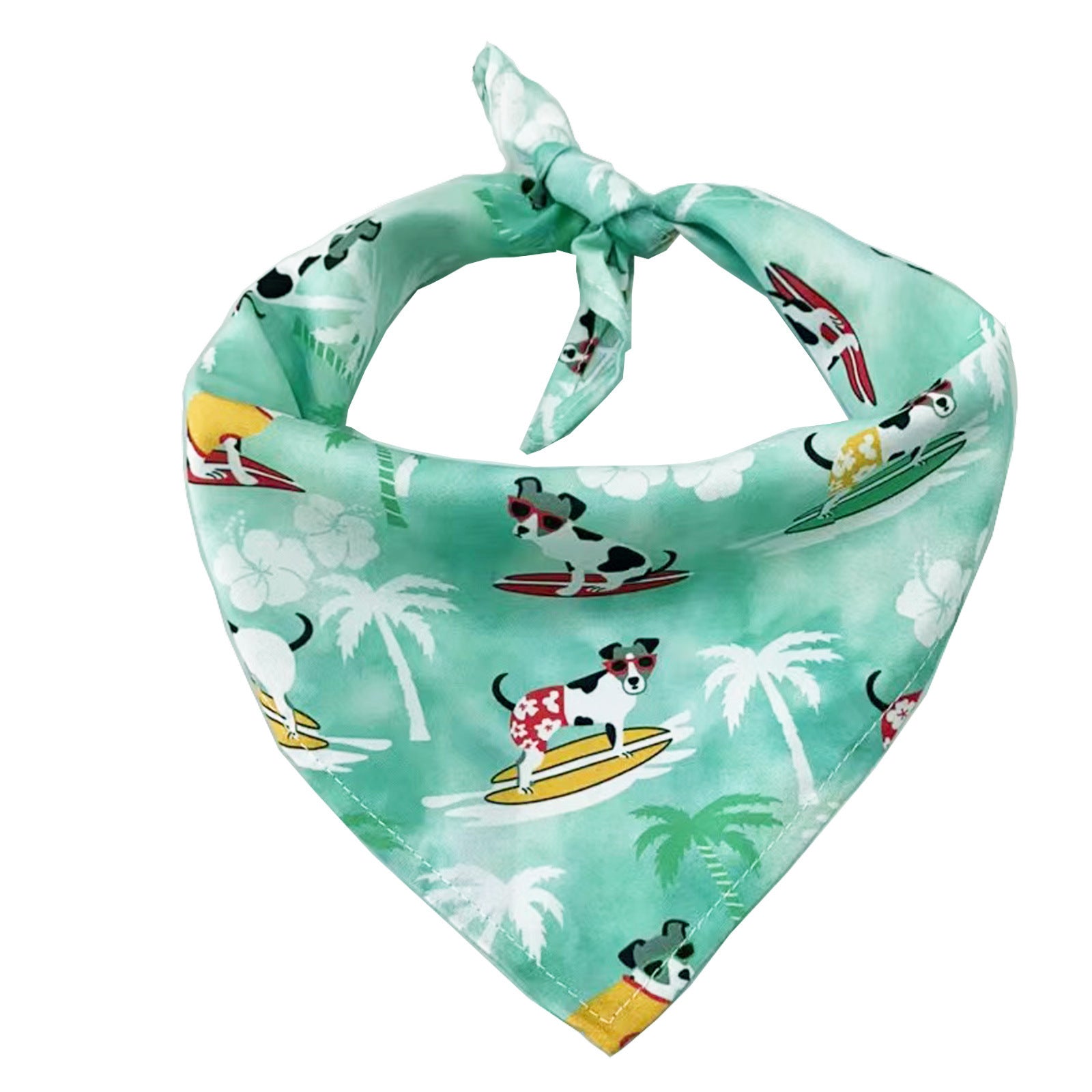 HKM-269523 Printed Triangle Towel for Dogs and Cats – Adjustable Neck Size 20-46CM in Various Fun Patterns