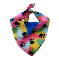 HKM-269523 Printed Triangle Towel for Dogs and Cats – Adjustable Neck Size 20-46CM in Various Fun Patterns