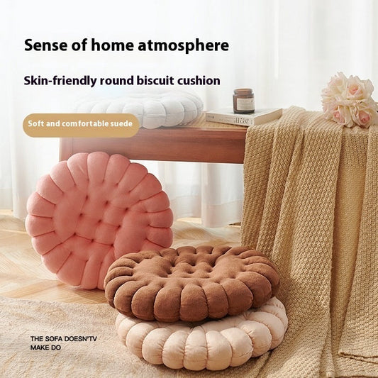 HKM-269651 Nordic Soft Plush Biscuit Seat Cushion in Multiple Colors and Patterns