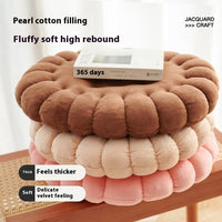 HKM-269651 Nordic Soft Plush Biscuit Seat Cushion in Multiple Colors and Patterns