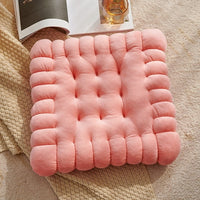 HKM-269651 Nordic Soft Plush Biscuit Seat Cushion in Multiple Colors and Patterns