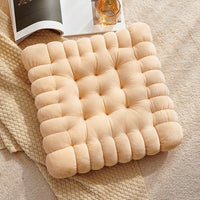 HKM-269651 Nordic Soft Plush Biscuit Seat Cushion in Multiple Colors and Patterns