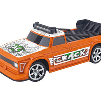 HKM-269843 1/16 Scale Four Wheel Drive Drift Remote Control Car with Replaceable Tires and Obstacles, Indoor-Outdoor Use