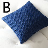 HKM-269843 Plush Modern Minimalist 45x45CM Bedside Cushion Pillow