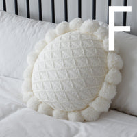 HKM-269843 Plush Modern Minimalist 45x45CM Bedside Cushion Pillow