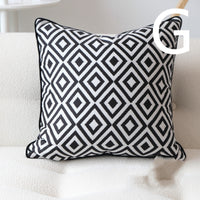 HKM-269843 Plush Modern Minimalist 45x45CM Bedside Cushion Pillow
