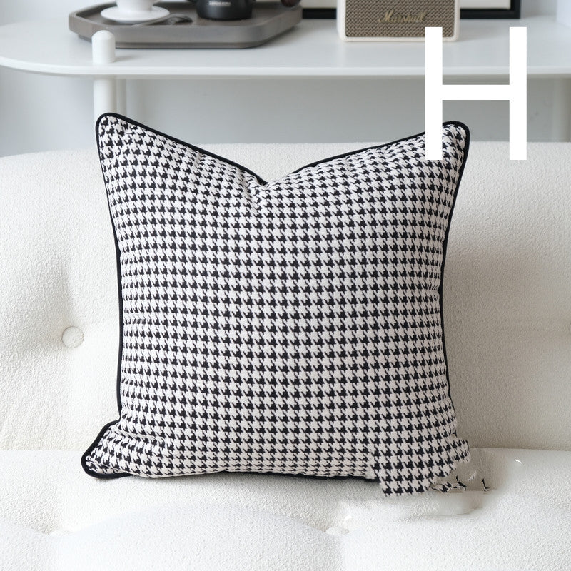 HKM-269843 Plush Modern Minimalist 45x45CM Bedside Cushion Pillow