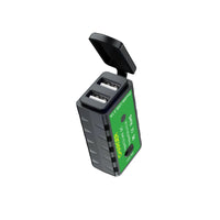 HKM-270035 12V Dual USB Waterproof Motorcycle Charger - SAE to USB, 2400mA Output