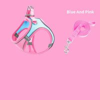 HKM-270035 Breathable Reflective Dog Harness with Traction Rope for Comfortable Walking