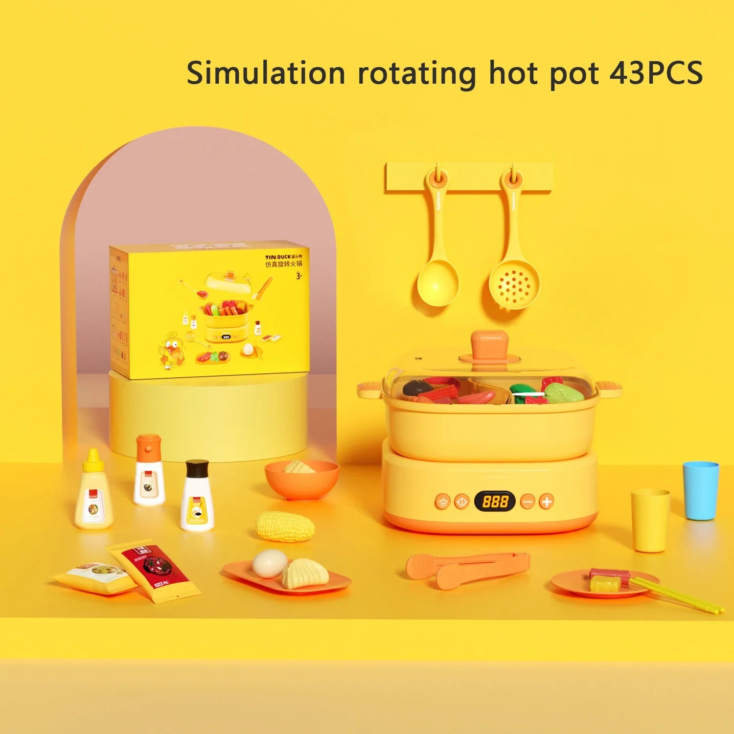 HKM-270099 Induction Cooker Kitchen Play Set for Kids - Educational Role Play Toy for Ages 6+