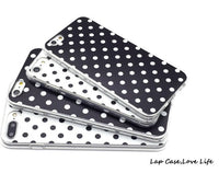 HKM-270099 Polka Dot TPU Protective Phone Case for iPhone Models - Multiple Color Options Available