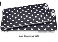 HKM-270099 Polka Dot TPU Protective Phone Case for iPhone Models - Multiple Color Options Available