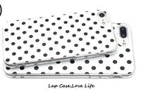 HKM-270099 Polka Dot TPU Protective Phone Case for iPhone Models - Multiple Color Options Available