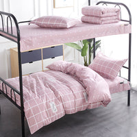 HKM-270163 Cotton Non-Slip Three-Piece Bedding Set for Dormitory - 0.9m, 1.0m, 1.2m Sizes