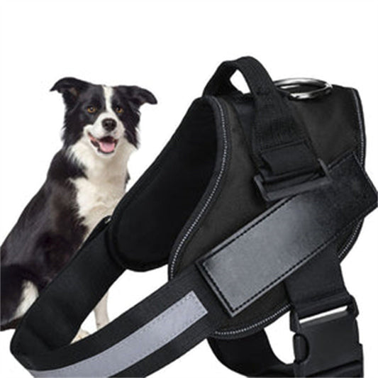 HKM-270355 Reflective Pet Dog Vest Harness with Leash - Fashion & Simplicity in Durable Cloth