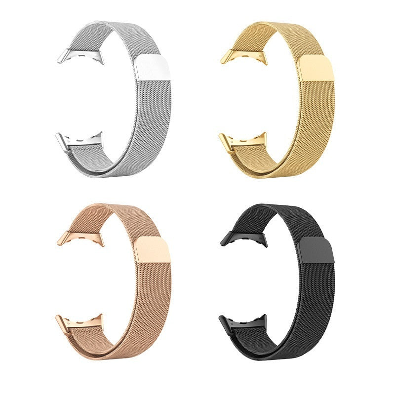 HKM-270355 Waterproof and Sweatproof Magnetic Milanese Wrist Strap in Multiple Colors