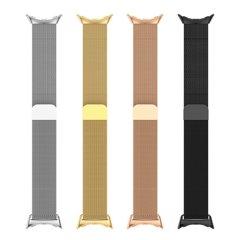 HKM-270355 Waterproof and Sweatproof Magnetic Milanese Wrist Strap in Multiple Colors
