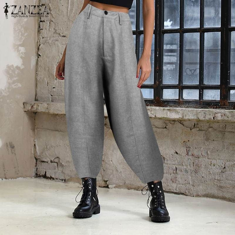 HKM-270547 Casual Women's Baggy Harem Trousers for Autumn Comfort