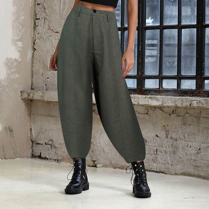HKM-270547 Casual Women's Baggy Harem Trousers for Autumn Comfort