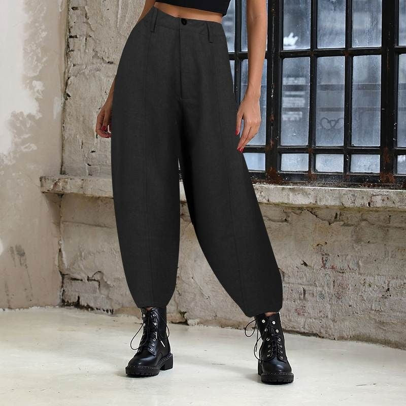 HKM-270547 Casual Women's Baggy Harem Trousers for Autumn Comfort