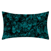 HKM-270547 Teal Geometric Abstraction Lumbar Cushion Cover - Peach Skin Material, 30x50cm