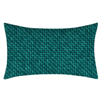 HKM-270547 Teal Geometric Abstraction Lumbar Cushion Cover - Peach Skin Material, 30x50cm