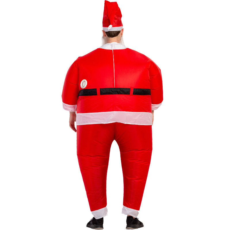 HKM-270611 Inflatable Santa Suit for Adults - Waterproof PU Coated Polyester, Size 150cm-190cm
