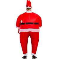 HKM-270611 Inflatable Santa Suit for Adults - Waterproof PU Coated Polyester, Size 150cm-190cm