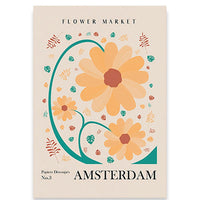 HKM-270675 Floral Canvas Art Print - Decorative Spray Painting on Blank Canvas