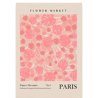 HKM-270675 Floral Canvas Art Print - Decorative Spray Painting on Blank Canvas