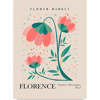 HKM-270675 Floral Canvas Art Print - Decorative Spray Painting on Blank Canvas