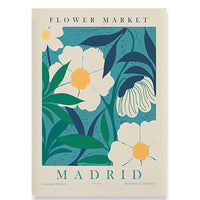 HKM-270675 Floral Canvas Art Print - Decorative Spray Painting on Blank Canvas