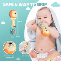 HKM-270803 Musical Soft Animal Rattle Toy for Newborns and Toddlers