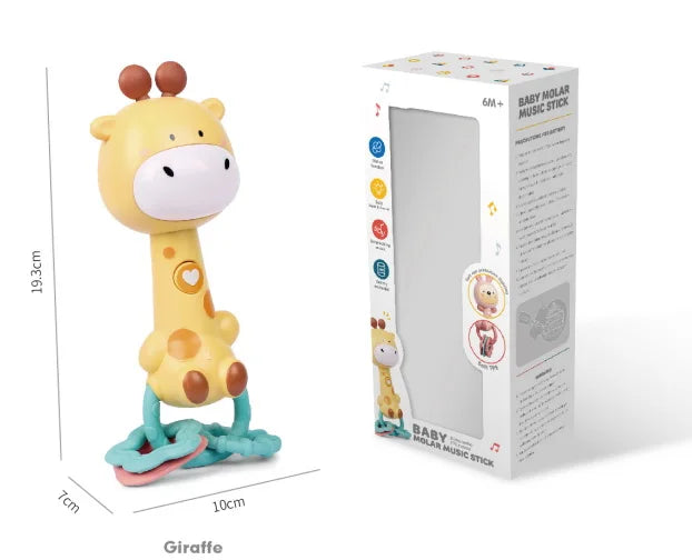 HKM-270803 Musical Soft Animal Rattle Toy for Newborns and Toddlers
