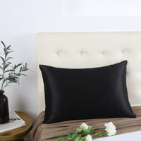 HKM-270803 Solid Color Mulberry Silk Zipper Pillowcase - Modern Simplicity, Available in 19mm & 22mm Sizes