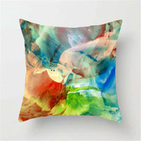 HKM-271059 Super Soft Peach Skin Fleece Pillowcase with Creative Plant Design, 45x45CM