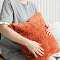 HKM-271123 Chenille Modern Square Luxury Throw Pillow Cover with Feather Velvet Filling
