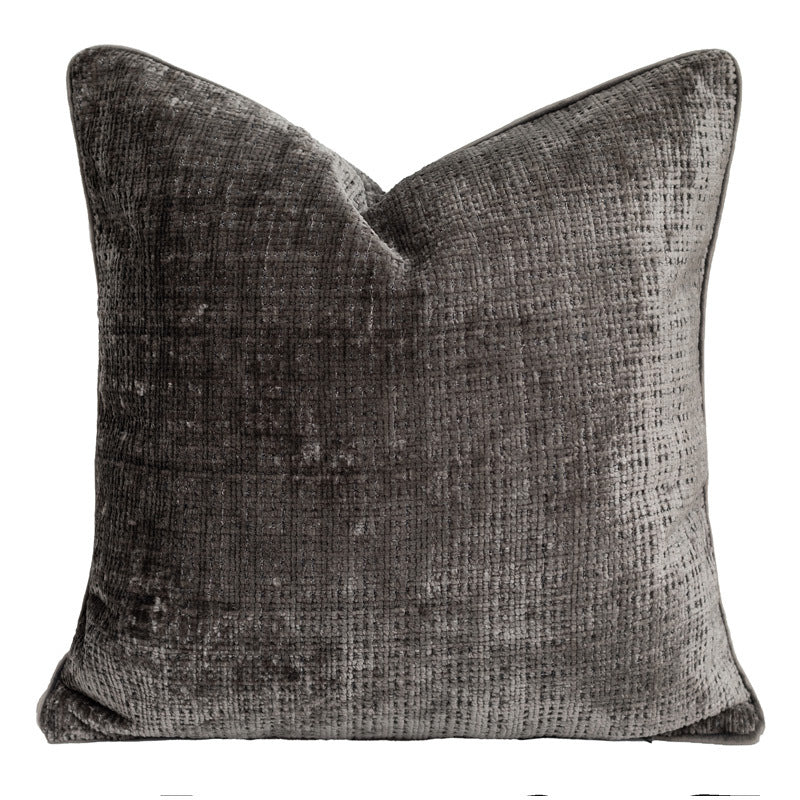 HKM-271123 Chenille Modern Square Luxury Throw Pillow Cover with Feather Velvet Filling