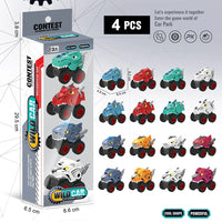 HKM-271251 Dinosaur Pull Back Car Toy - Mecha Style Inertia Vehicle for Kids Ages 5 and Up