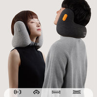 HKM-271443 U-Shaped Travel Neck Pillow with Memory Foam and Noise Reduction Design
