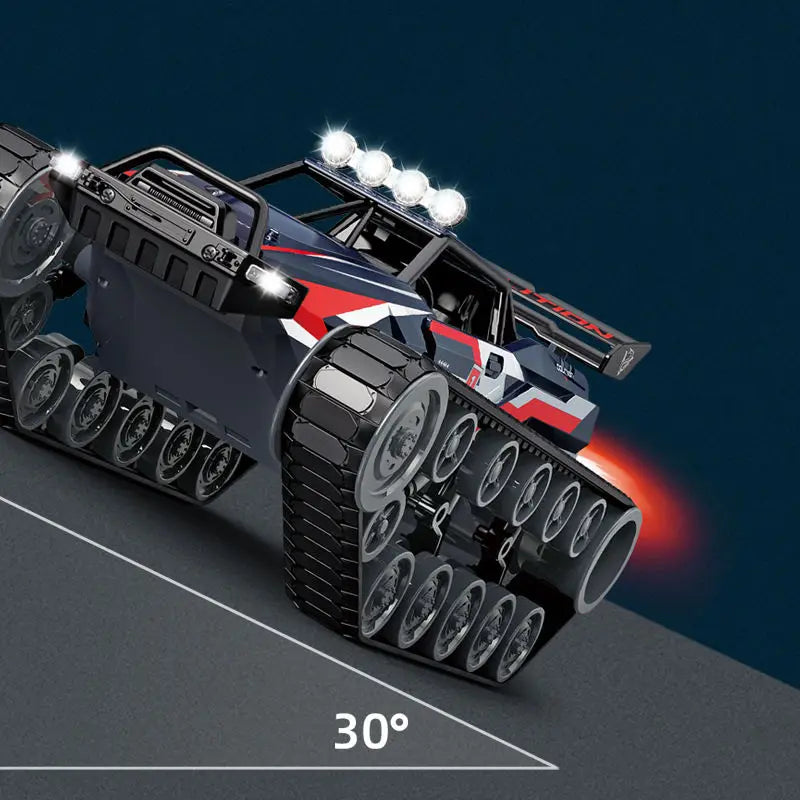 HKM-271571 Alloy Crawler Spray Remote Control Tank Car, 1:12 Scale, High-Speed, Indoor/Outdoor Use, 6 Channels, Ready-to-Go