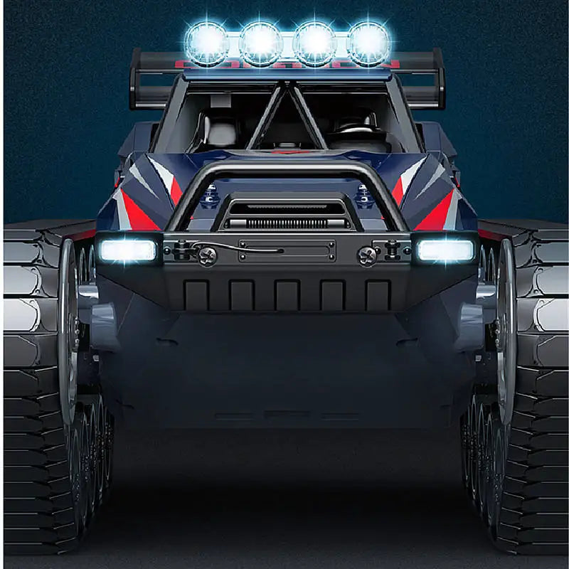 HKM-271571 Alloy Crawler Spray Remote Control Tank Car, 1:12 Scale, High-Speed, Indoor/Outdoor Use, 6 Channels, Ready-to-Go